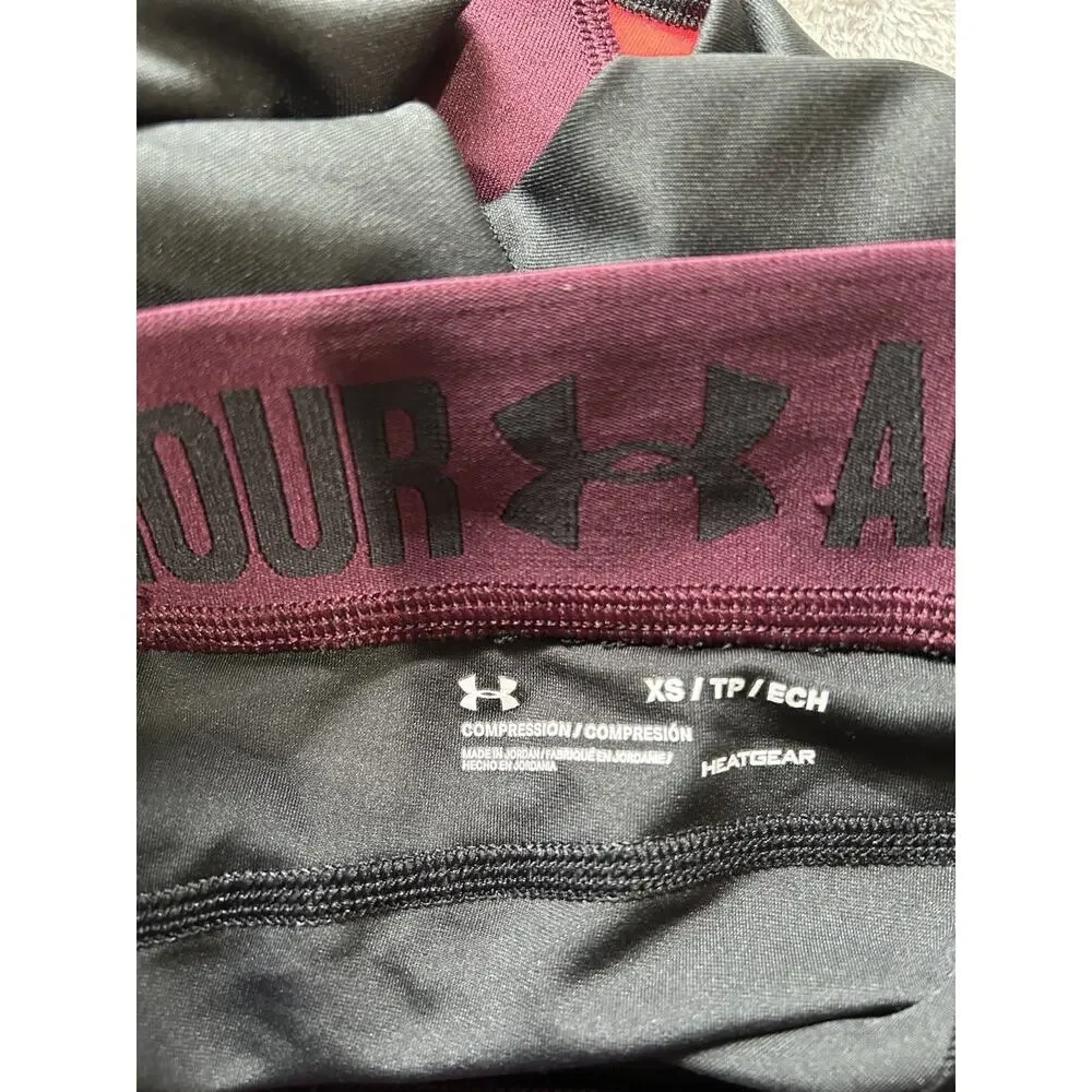 Under Armour Heatgear compression cropped tight Womens XS multicolor - Picture 4 of 5